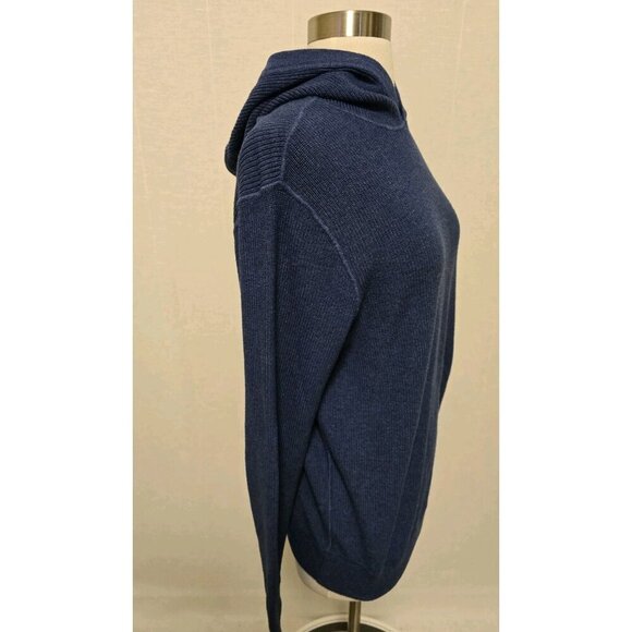 Vineyard Vine Hooded Sweater Womens Size Small Blue Cotton Knit Blend - Picture 3 of 7